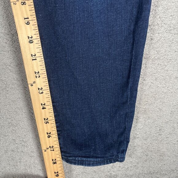 Old Navy Jeans Women’s Plus Size 20 Mid Rise Rockstar Super Skinny Dark Wash - Picture 6 of 11